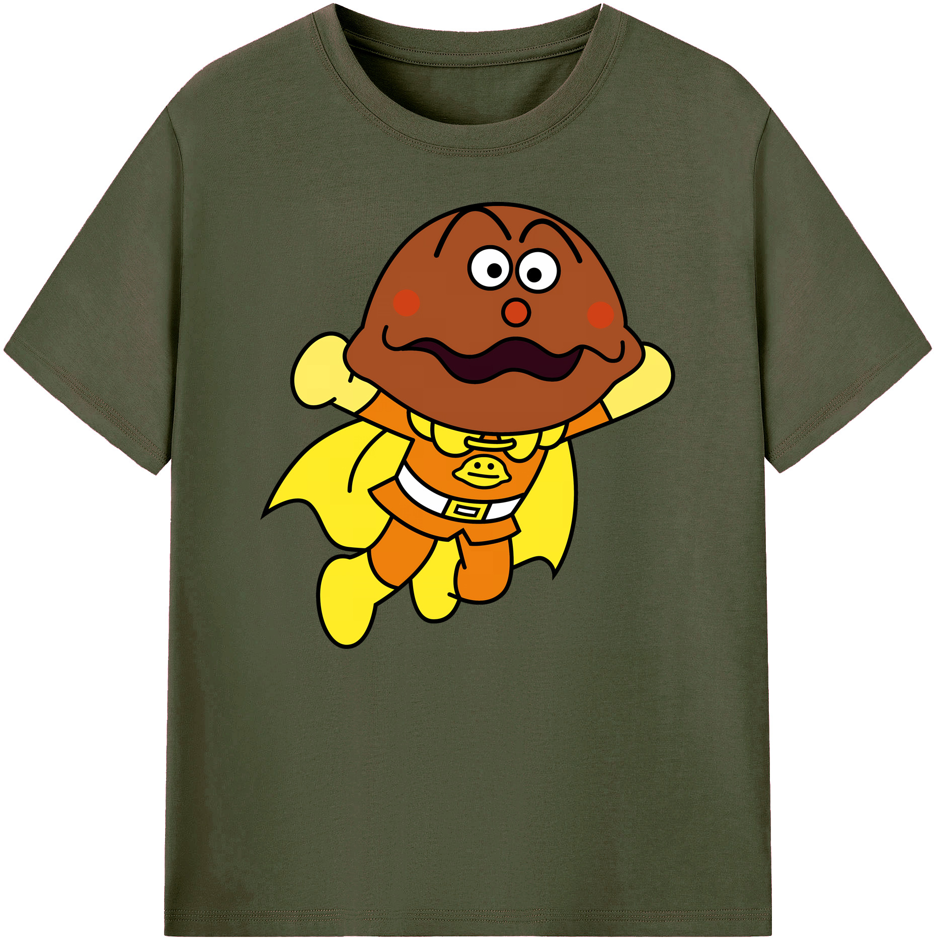 （画像用） アンパンマン Anpanman 綿100％ メンズ半袖Tシャツ｜肌触りやわらか＆通気性